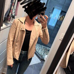 Blank NYC pink leather jacket